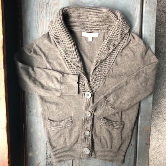Kaisely Sweaters - Kaisely {Anthro} button up tan cardigan medium